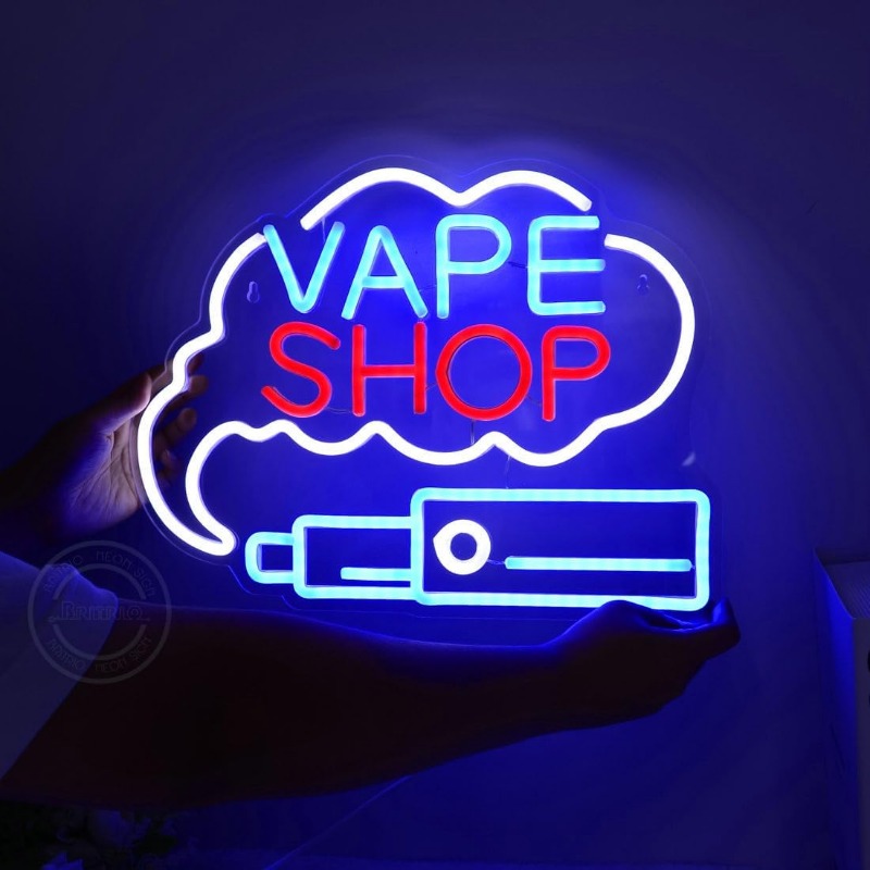 Vaping Store - LED VAPE SHOP tanda Neon asap,