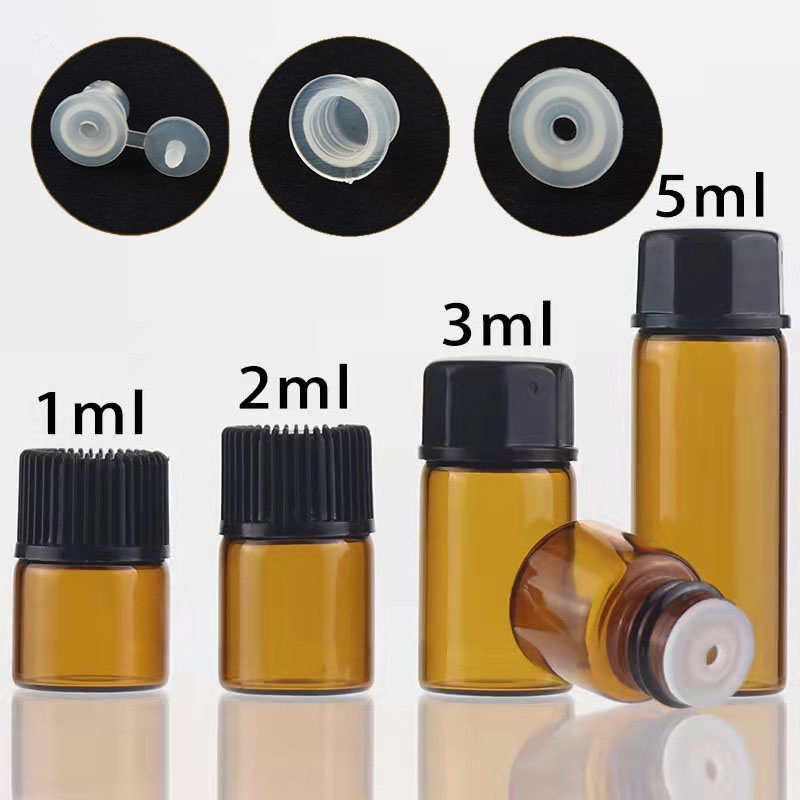 Juice Bottle Dropper - 10X 100x 1/2/3/5/10ML Botol Kaca Mini