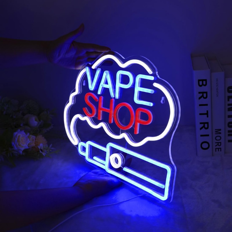 LED VAPE SHOP tanda Neon asap, - Vaping Store ulasan dan harga