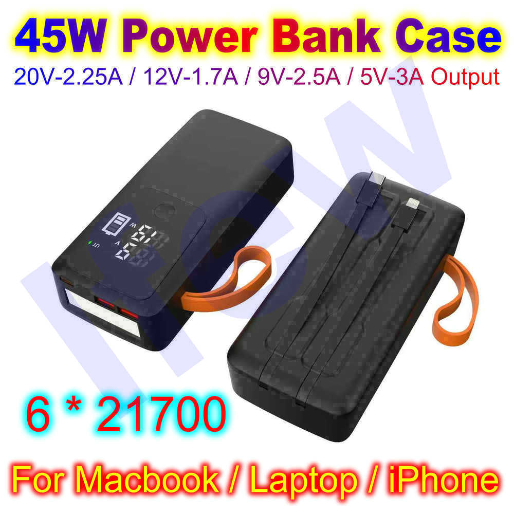 Casing Power Bank 45W untuk Ma - Battery Case Storage ulasan dan harga